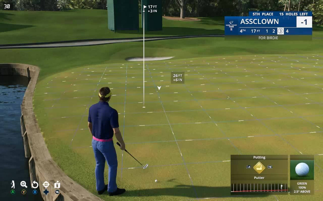 In-Game Screenshot - A golfer preparing for a long shot in EA Sports PGA Tour on PC, with a precise aiming system and stunning course details. Play on legendary courses with next-gen graphics. Buy your Steam CD Key at RushGame.co today
