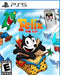 Official cover of Felix the Cat for PS5, featuring the classic black-and-white cartoon cat soaring in a magical bag with whimsical enemies and colorful animated scenery in the background. Get your PS5 CD Key (NA) now at RushGame.co