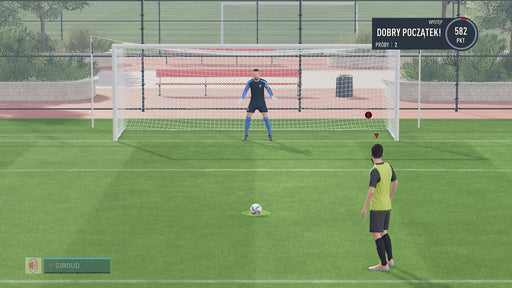 A penalty kick gameplay screenshot training session in FIFA 23 on PC, featuring realistic animations and enhanced physics. Master your shots and dominate the game with FIFA 23 EA Play Origin CD Key from RushGame.co