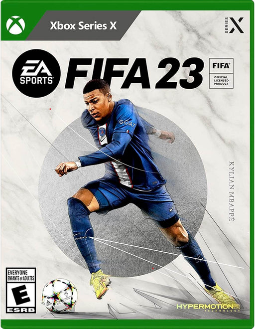 FIFA 23 Xbox Series X cover art featuring Kylian Mbappé
"Official cover art of FIFA 23 for Xbox Series X, featuring Kylian Mbappé in action. Experience HyperMotion2 technology, realistic gameplay, and cross-platform play. Buy your FIFA 23 Xbox Series X/S CD Key instantly at RushGame.co