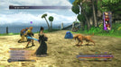 Gameplay screenshot - Immersive combat scene from Final Fantasy X/X-2 HD Remaster, highlighting Tidus, Lulu, and Wakka facing various enemies in high-definition. Purchase your PC Steam game key instantly from RushGame.co