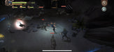 Gameplay screenshot - Night combat scene in Final Fantasy XV: Pocket Edition HD, featuring characters strategically battling creatures in a dark environment. Purchase your Xbox One CD Key instantly on RushGame.co
