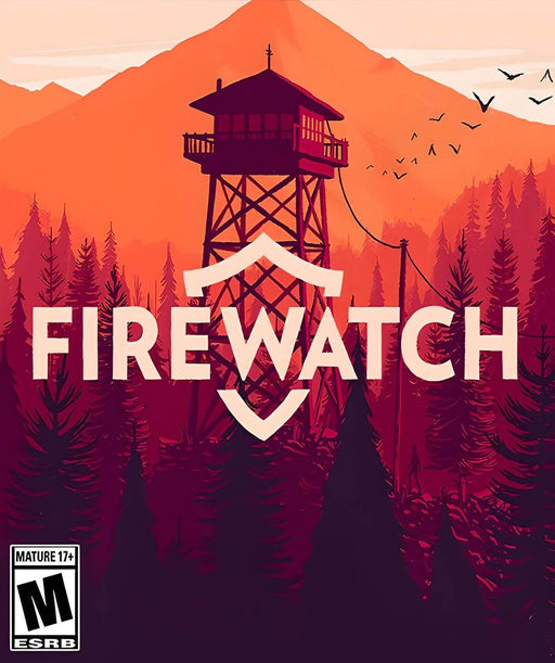 Official cover image of Firewatch for PC on GOG, featuring the iconic watchtower against a vivid mountain backdrop. Get your Firewatch GOG PC CD Key instantly at RushGame.co