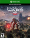Cover art of Halo Wars 2 for Xbox One, showcasing an intense battle between the UNSC forces and the powerful Banished army, led by Atriox. The scene features futuristic soldiers and towering alien warriors in a fiery war zone, highlighting the game's real-time strategy action. Get your Halo Wars 2 Xbox One CD Key instantly at RushGame.co and command your troops in epic sci-fi battles