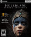 Cover art of Hellblade: Senua's Sacrifice for PC Steam, featuring a striking close-up of Senua’s face adorned with blue war paint and a detailed Celtic headpiece. The dark background, inscribed with Norse runes, highlights the game's psychological and mythological themes. Get your Hellblade: Senua's Sacrifice PC Steam CD Key instantly at RushGame.co and experience a haunting Viking-inspired journey