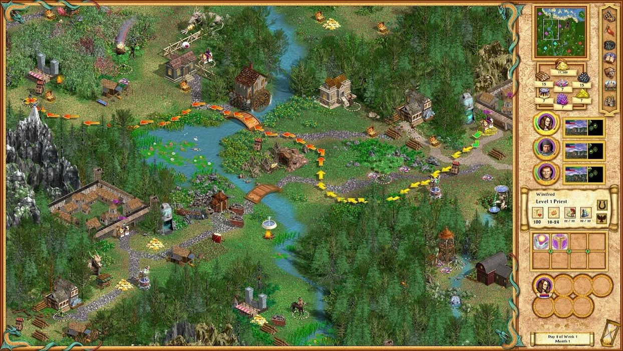 Heroes of Might and Magic IV Complete Edition - Settlement along the river