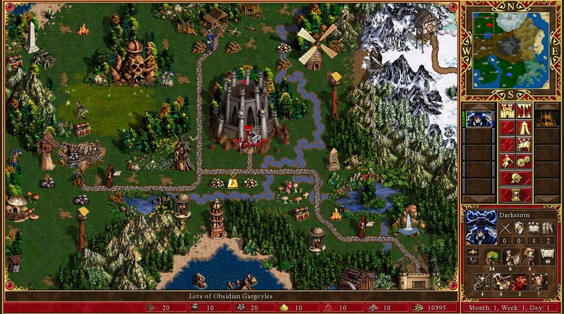 Heroes of Might and Magic 1-5 Bundle - Fortress in the center of a settlement