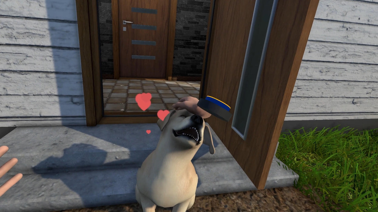 House Flipper Pets DLC Steam - Owner petting a dog