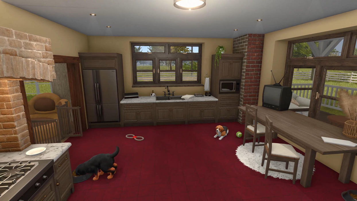 House Flipper Pets DLC Steam - Two dogs in an apartment