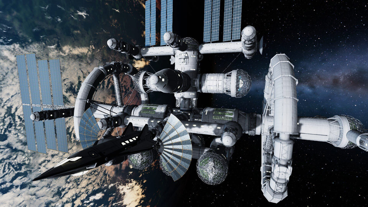 Kerbal Space Program Enhanced Edition xbox - screenshot of space station 