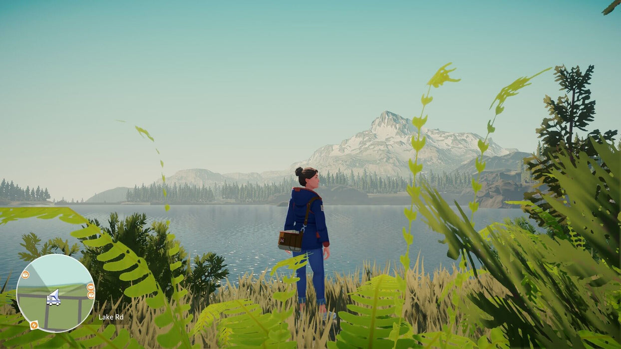 Lake steam PC game - main character standing near Lake