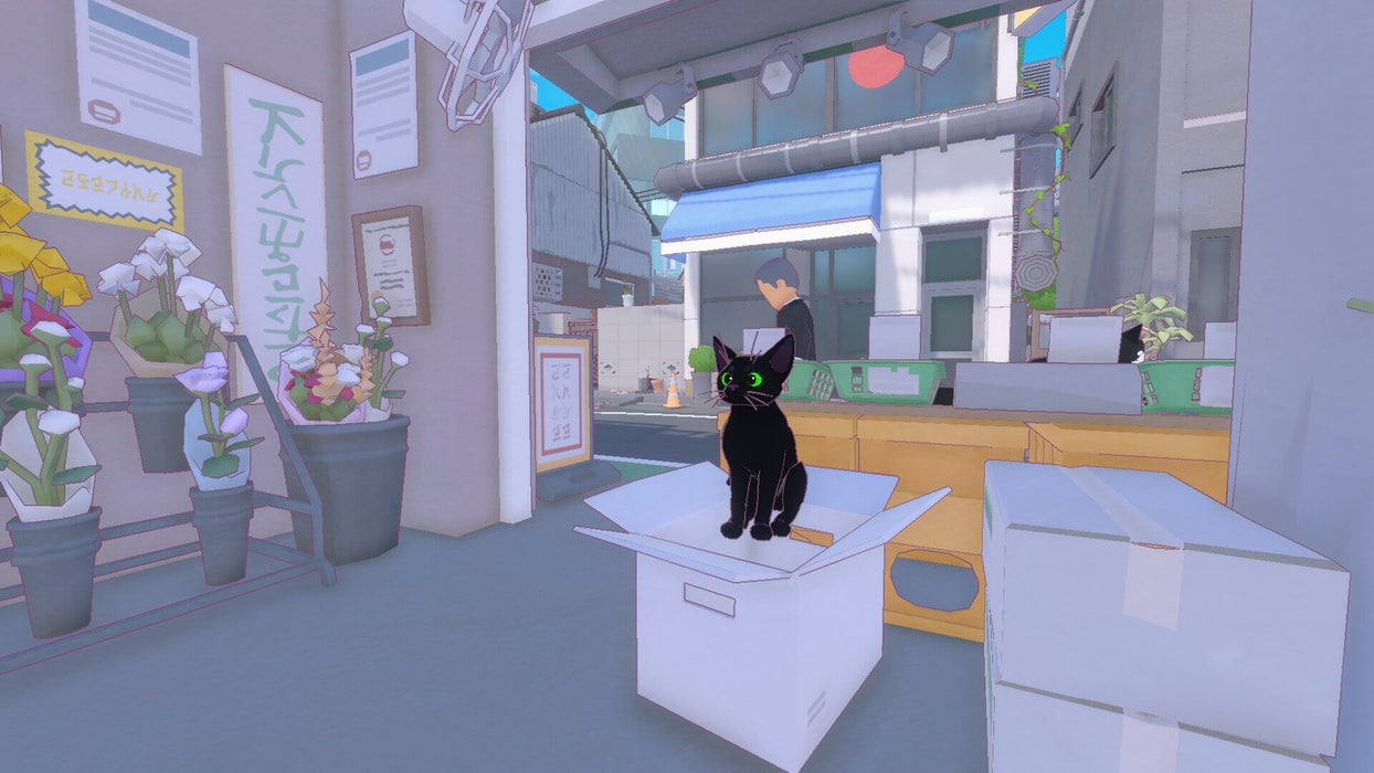 Little Kitty, Big City PC Steam Key - gameplay screenshot of the black cat