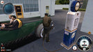 A tense moment in Mafia PC GOG Key as the player fills up a vintage car at an old gas station, with two men seated inside. Purchase Mafia PC GOG Key now on RushGame.co