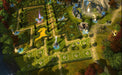 A peaceful village landscape from Might and Magic: Heroes VI for PC Uplay, showing intricate architecture and gardens. Get the game key on RushGame.co to immerse in this magical world.