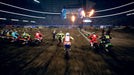 A group of motocross racers speeding through a dirt track in Monster Energy Supercross 3 Special Edition on Xbox. Purchase the game key at RushGame.co for adrenaline-pumping competitive gameplay.