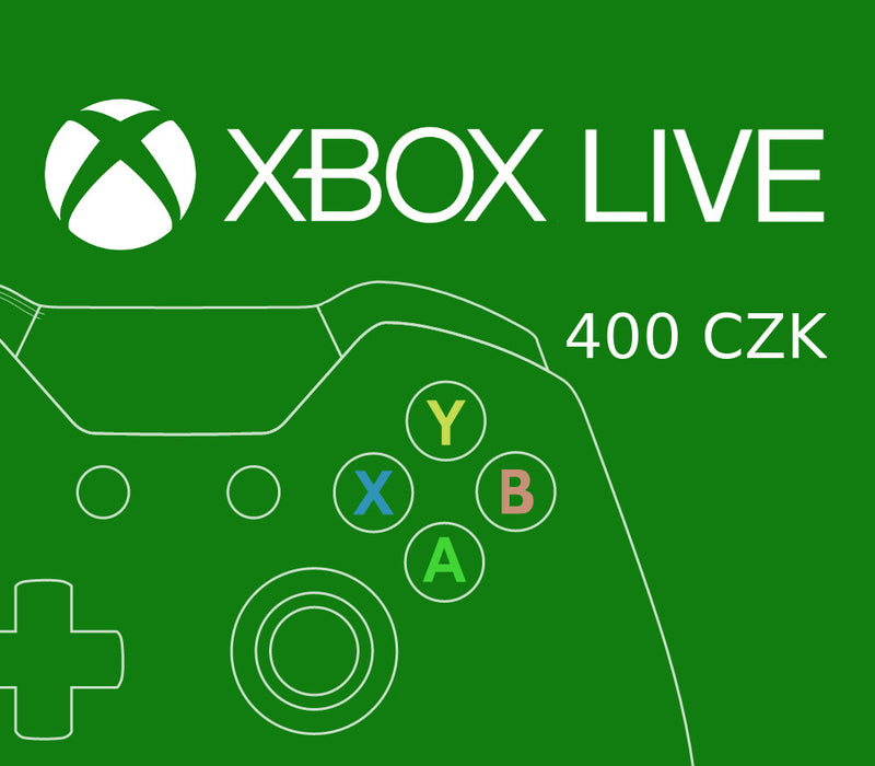 XBOX Live 400 CZK Prepaid Card CZ