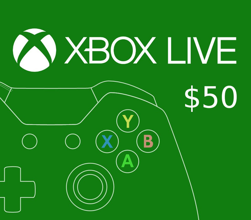 XBOX Live $50 Prepaid Card US