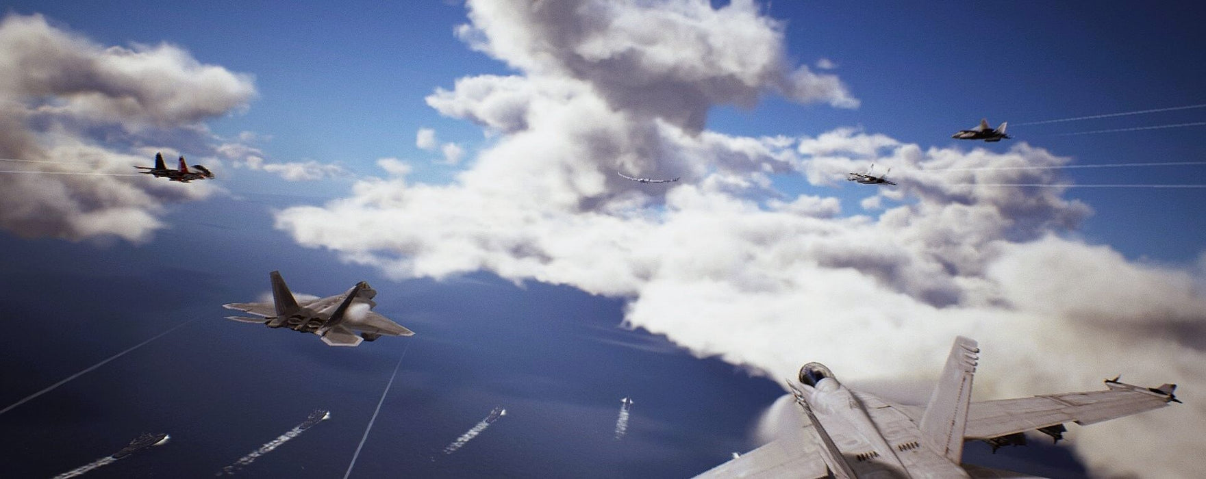 Experience epic air battles over the ocean in ACE COMBAT 7: SKIES UNKNOWN for PC Steam. Command powerful jets and execute strategic aerial maneuvers. Available now at RushGame.co!