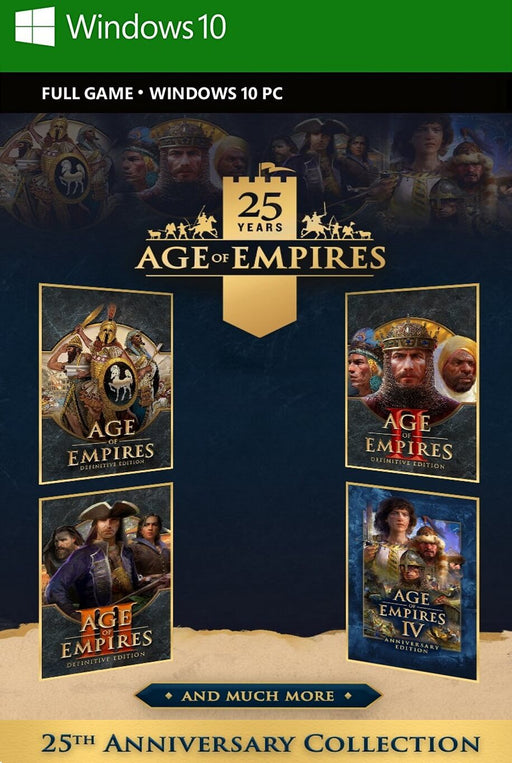 Celebrate 25 years of strategy with Age of Empires 25th Anniversary Collection for PC Xbox. Get your PC XBOX key now at RushGame.co and enjoy legendary RTS gameplay with enhanced visuals and content.