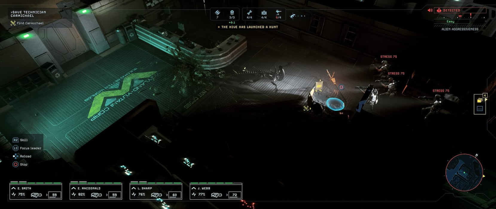 Strategic squad management in Aliens: Dark Descent for Xbox – Plan your moves and outsmart Xenomorphs. Available now at RushGame.co!