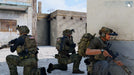 A squad of heavily armed soldiers navigating an urban combat zone in ARMA 3, equipped with night vision and modern military gear. Secure your ARMA 3: Digital Deluxe Edition Steam Key at RushGame.co for the ultimate tactical shooter experience.