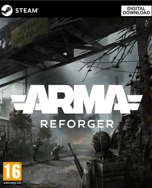 Cover Image: "Cover art of Arma Reforger, a tactical military simulation game available on RushGame.co. Get your digital activation key now and experience realistic Cold War battles with authentic combat mechanics