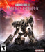 Official cover art for Armored Core VI: Fires of Rubicon featuring a battle-worn mech standing amidst the ruins under a fiery sky. Get your Armored Core VI PC Steam CD Key instantly at RushGame.co for fast digital activation and epic mech combat.