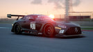 A sleek Mercedes-AMG GT3 car races at sunset in Assetto Corsa Competizione. Experience top-tier GT racing secure your Steam key instantly at RushGame.co!