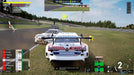 A dramatic crash between two GT3 cars during a practice session in Assetto Corsa Competizione on Xbox. The image highlights the game's advanced damage physics and penalty system for competitive online racing. Buy your key now at RushGame.co!