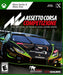 "Official cover art of Assetto Corsa Competizione for Xbox One and Xbox Series X, featuring a high-speed Lamborghini GT3 race car. Experience the ultimate GT World Challenge simulation with realistic physics and stunning graphics. Buy your game key now at RushGame.co!
