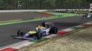 A high-speed Formula car navigating a sharp turn on a professional racing circuit in Automobilista. Experience realistic racing simulation with Automobilista PC Steam CD Key from RushGame.co