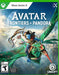 cover art of Avatar: Frontiers of Pandora for Xbox Series X|S, featuring a Na’vi warrior soaring on a banshee over Pandora’s floating islands. Get your Xbox Series X|S digital game key at RushGame.co for instant activation and dive into an unforgettable open-world experience.