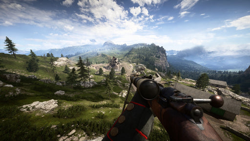 In-Game Screenshot 1 (Battlefield 1 PC EA Play Origin CD Key)
"A stunning open-world battlefield from Battlefield 1, showcasing a lush green landscape with mountains in the background, as the player aims down the scope of a classic WWI rifle. Purchase your Battlefield 1 PC CD Key at RushGame.co and relive the intense historical combat.