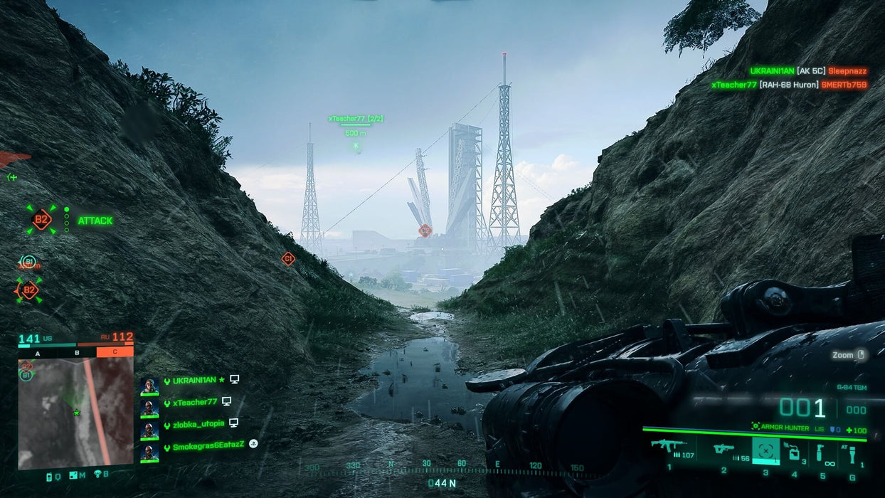 A war-torn futuristic battlefield in Battlefield 2042 PC, featuring high-tech weapons and strategic objectives. Secure your Battlefield 2042 CD Key at RushGame.co for seamless activation.