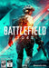 Official cover art for Battlefield 2042 PC Origin EA Play CD Key, featuring a futuristic soldier in full combat gear against a war-torn cityscape. Buy now at RushGame.co for instant digital delivery