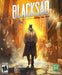 cover art for Blacksad: Under the Skin on PC Steam, featuring the noir-style anthropomorphic detective, John Blacksad, walking down a sunlit street filled with scattered papers and vintage cars. Buy the game key instantly at RushGame.co