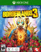 Borderlands 3 Xbox One Cover – Official cover art for Borderlands 3 on Xbox One, featuring the iconic Psycho character with glowing blue eyes, surrounded by red roses and golden weaponry. The cover includes branding for 4K Ultra HD, HDR, and Smart Delivery for Xbox Series X. Available now on RushGame.co