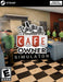 cover of Café Owner Simulator for PC on Steam, featuring a bustling restaurant scene with chefs in green uniforms preparing food in a lively kitchen. Get your Café Owner Simulator Steam CD key now at RushGame.co for instant digital delivery and start building your dream café empire!