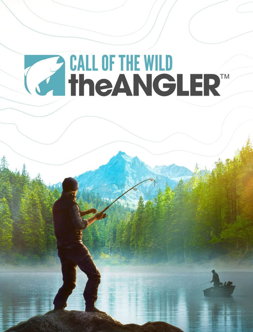 Official cover art of Call of the Wild: The Angler for PC Steam, featuring a fisherman casting his line in a picturesque lake with mountains in the background. Get your digital game key now at RushGame.co and start your fishing journey