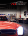 Official cover art for Car Detailing Simulator on PC Steam, featuring a classic red car in a detailing workshop. Buy your Steam CD key at RushGame.co and start restoring and customizing vehicles today