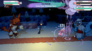 Gameplay Screenshot 2 – A nighttime battle scene from Cassette Beasts, showcasing a powerful fusion attack named "Metallurgic Bomb" as pixelated monsters clash in an intense combat sequence. Find your Cassette Beasts PC Steam activation key at RushGame.co and explore a world of tactical monster transformations
