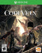 Official cover art for Code Vein on Xbox One, featuring a post-apocalyptic cityscape with two heavily armored characters wielding blood-infused weapons. Get your Code Vein Xbox One CD Key now at RushGame.co for instant digital delivery