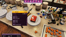 Cooking Simulator VR PC Steam Gameplay Screenshot – A kitchen counter filled with baking ingredients and tools, featuring a plated dish with a chocolate-glazed dessert and a tray of golden-brown heart-shaped treats. Get your Cooking Simulator VR PC Steam key at RushGame.co