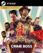 The cover of Crime Boss: Rockay City for PC Steam, featuring a star-studded cast of crime bosses in a stylized illustration. Get your digital key at RushGame.co