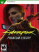 Cover art for Cyberpunk 2077: Phantom Liberty on Xbox Series X, featuring a close-up of a cybernetically enhanced character holding a futuristic pistol. The background is vibrant red with digital glitch effects, emphasizing the cyberpunk aesthetic. Buy your Cyberpunk 2077: Phantom Liberty Xbox Series X CD Key at RushGame.co