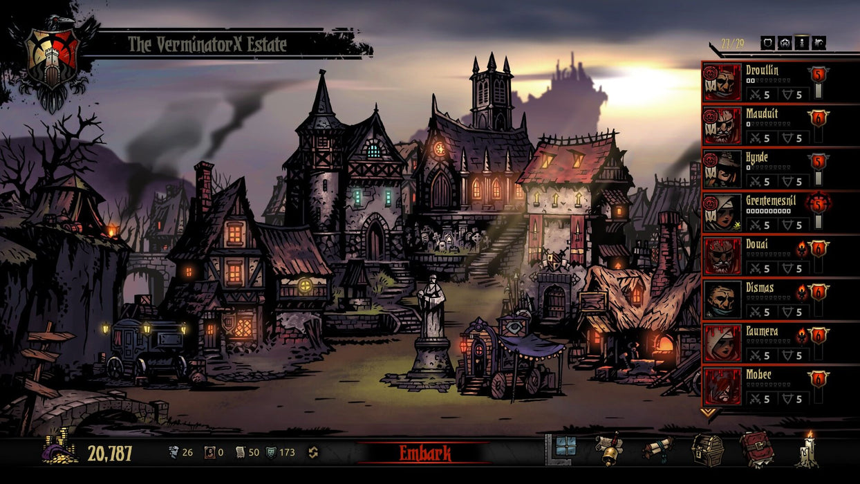 gameplay screenshot of darkest dungeon steam key