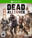 Cover art for Dead Alliance on Xbox One and Xbox Series X|S, showcasing heavily armed soldiers fighting off hordes of zombies in a ruined urban battlefield. Get your Dead Alliance Xbox digital key now at RushGame.co