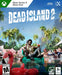 Dead Island 2 Xbox One & Series X|S cover art – Official cover art for Dead Island 2 on Xbox One and Series X|S, featuring a survivor lounging in a pool with zombies emerging from the water and chaos unfolding in the background. Available as a digital key at RushGame.co