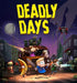 Deadly Days Nintendo Switch cover art – The cover art for Deadly Days on Nintendo Switch, featuring a colorful pixel-art-inspired illustration of survivors fighting off hordes of zombies in a chaotic, action-packed setting. The title is prominently displayed at the top, emphasizing the game's lighthearted yet intense survival theme. Available at RushGame.co