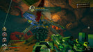 Gameplay screenshot: Action-packed moment in Deep Rock Galactic on PC Steam, as a team of dwarves fights alien creatures inside a dark, rocky cave. Buy your digital activation key at RushGame.co for fast delivery and non-stop cooperative gameplay